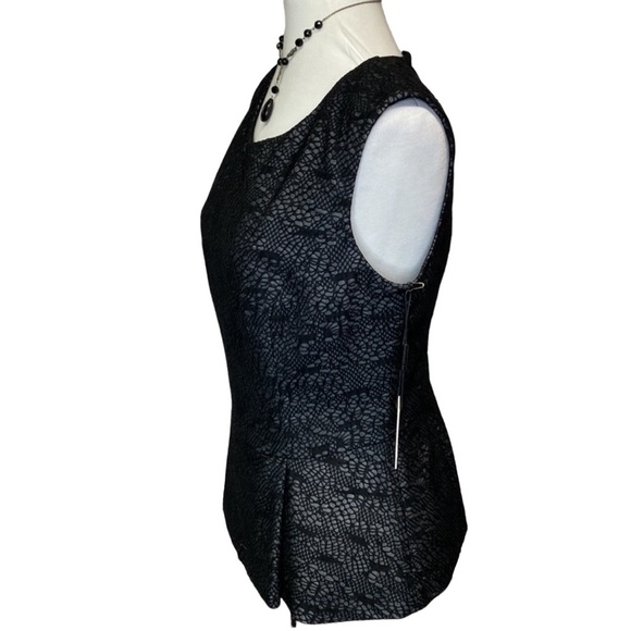 Calvin Klein Lace Textured Blouse - Picture 4 of 9